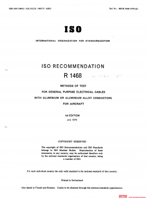 ISO/R 1468:1970 PDF