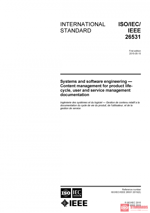 ISO/IEC/IEEE 26531:2015 PDF