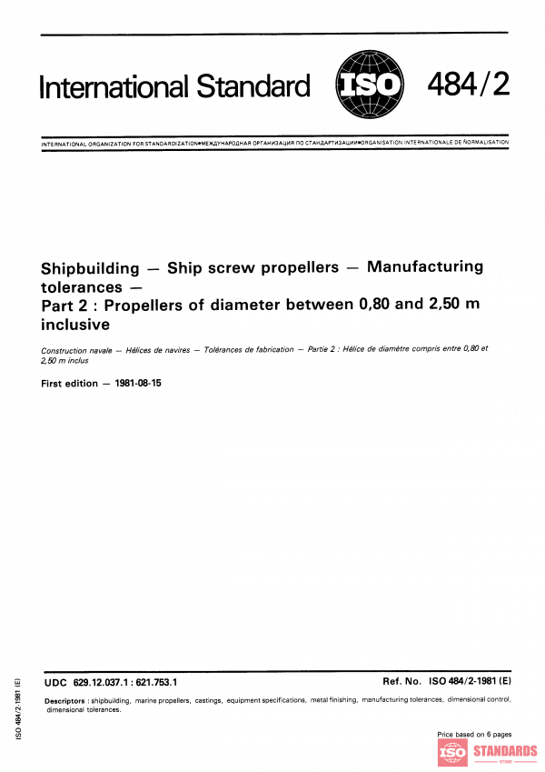 ISO 484-2:1981 PDF