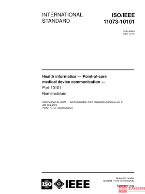 ISO/IEEE 11073-10101:2004 PDF