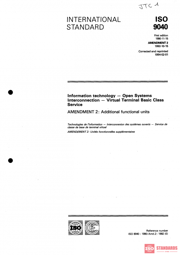ISO 9040:1990/Amd 2:1992 PDF