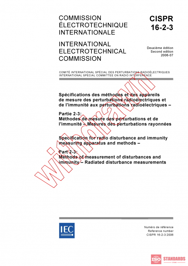 CISPR 16-2-3:2006 PDF