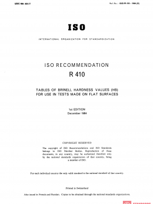 ISO/R 410:1964 PDF
