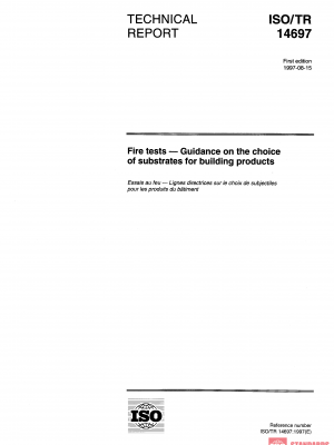 ISO/TR 14697:1997 PDF