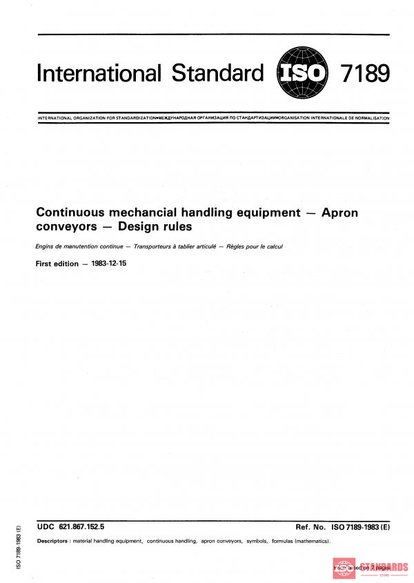 ISO 7189:1983 PDF