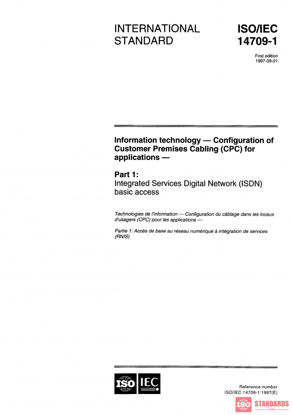 ISO/IEC 14709-1:1997 PDF