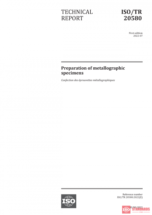 ISO/TR 20580:2022 PDF