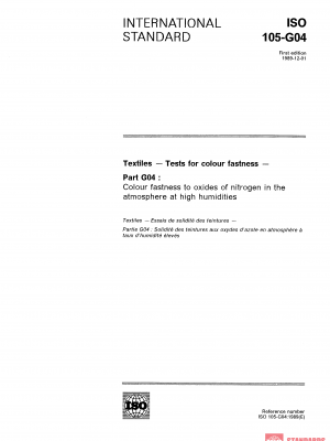 ISO 105-G04:1989 PDF