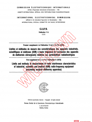 CISPR 11A:1976 PDF