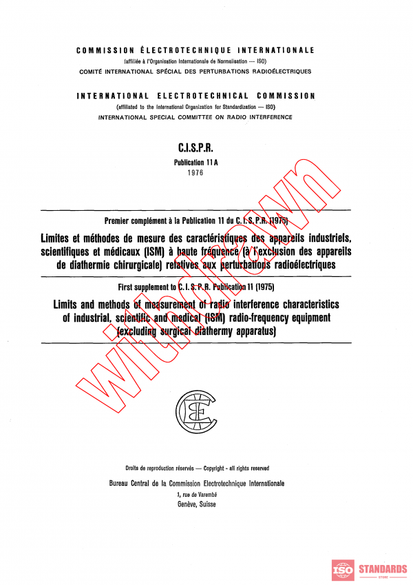 CISPR 11A:1976 PDF