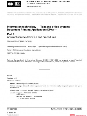 ISO/IEC 10175-1:1996/Cor 2:1998 PDF