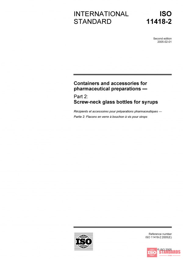 ISO 11418-2:2005 PDF