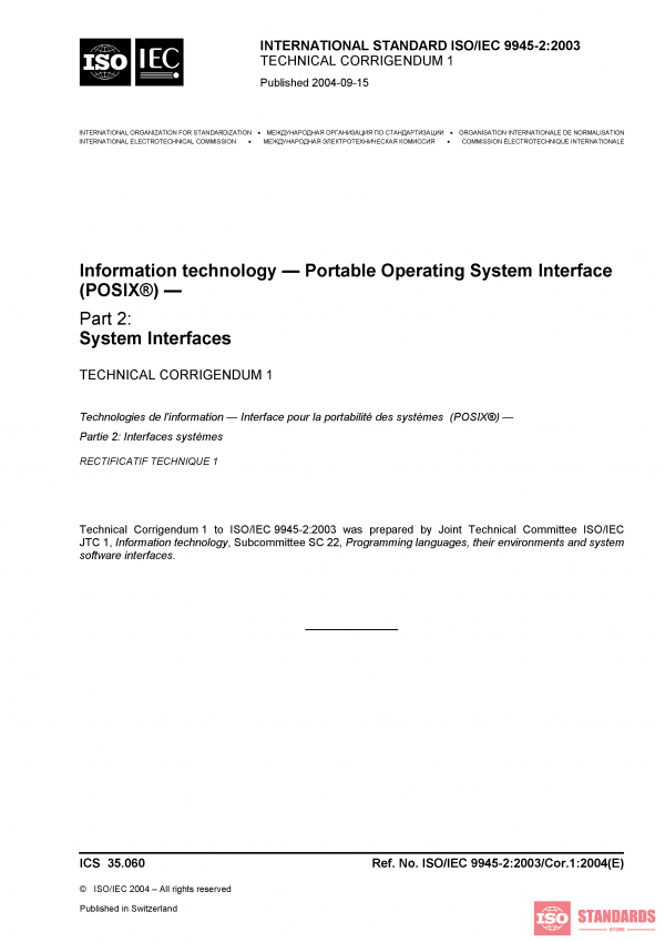 ISO/IEC 9945-2:2003/COR1:2004 PDF