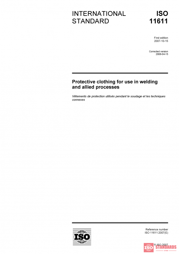 ISO 11611:2007 PDF
