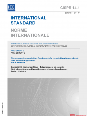 CISPR 14 1 am2 ed 5.0:2011 PDF