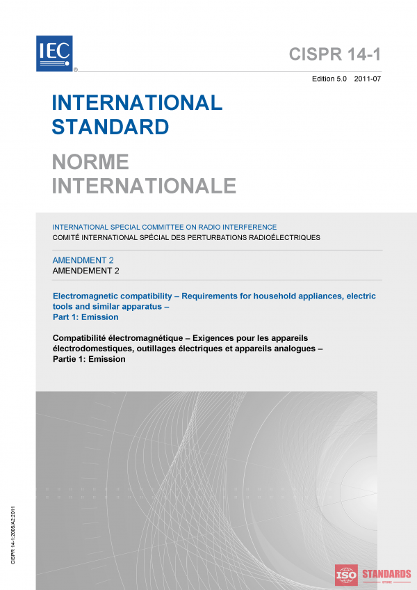 CISPR 14 1 am2 ed 5.0:2011 PDF