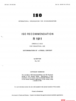 ISO/R 1911:1971 PDF