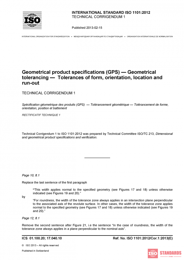 ISO 1101:2012/Cor 1:2013 PDF