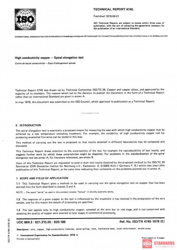 ISO/TR 4745:1978 PDF