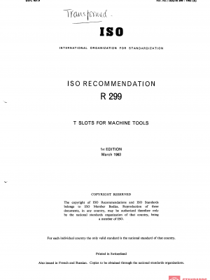 ISO/R 299:1963 PDF