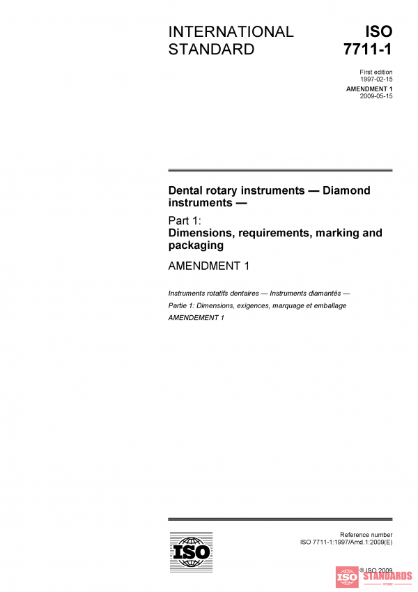 ISO 7711-1:1997/Amd 1:2009 PDF