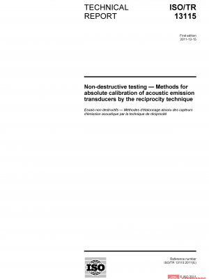 ISO/TR 13115:2011 PDF