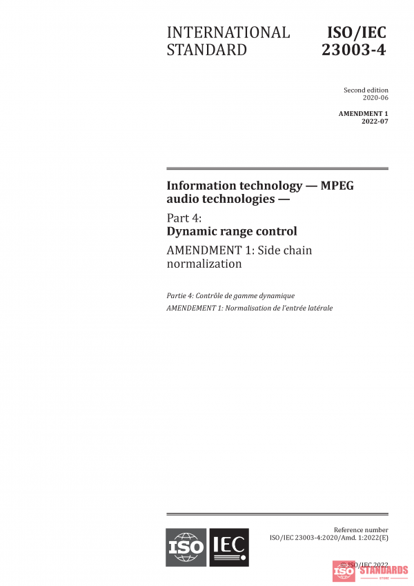 ISO/IEC 23003-4:2020/Amd 1:2022 PDF