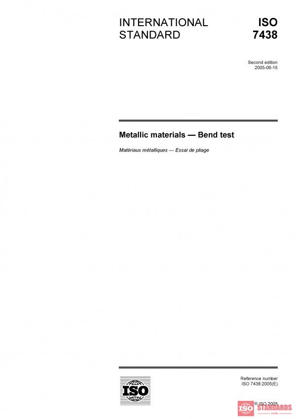 ISO 7438:2005 PDF