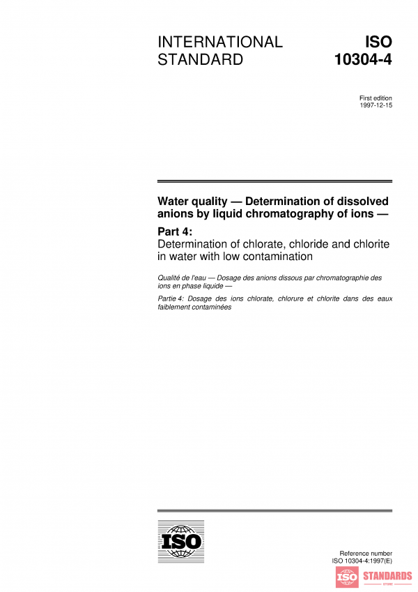 ISO 10304-4:1997 PDF