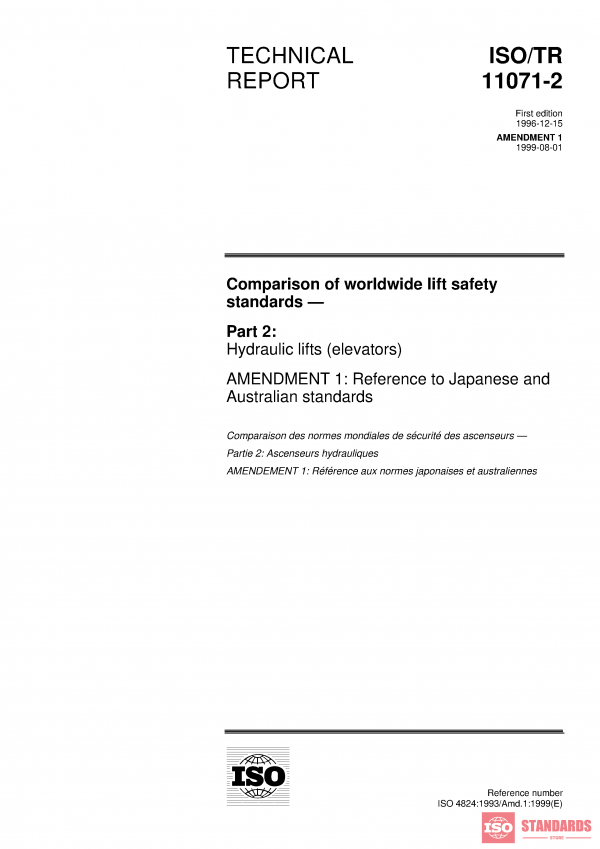 ISO/TR 11071-2:1996/Amd 1:1999 PDF