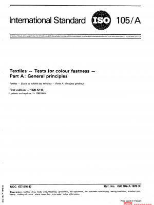 ISO 105-A:1978 PDF