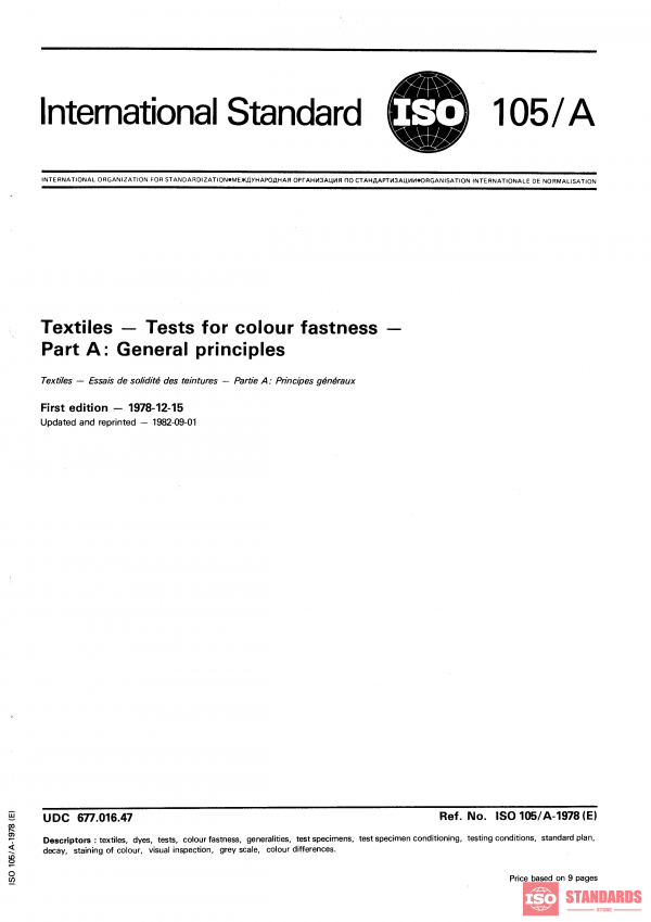 ISO 105-A:1978 PDF