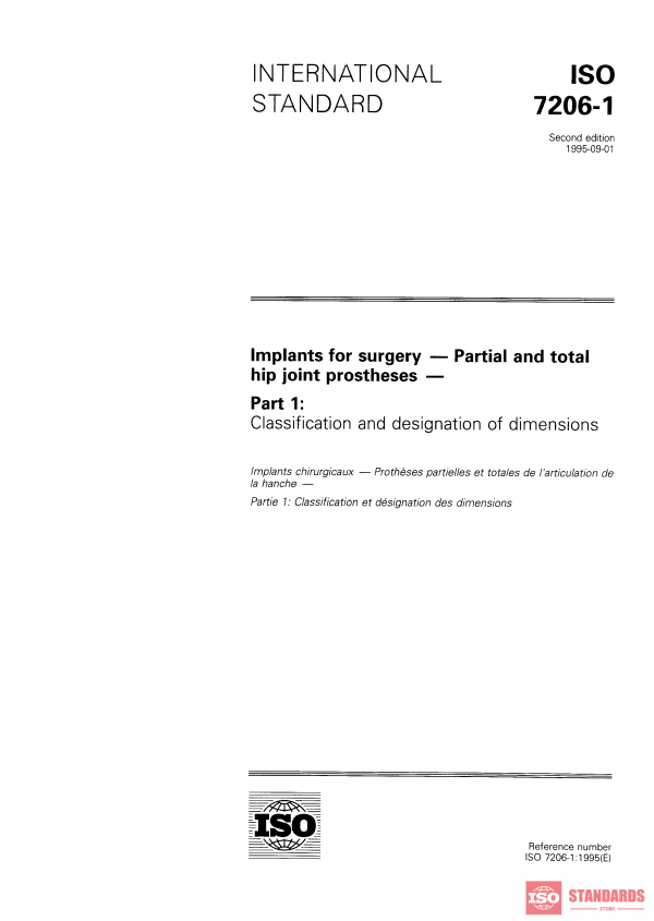 ISO 7206-1:1995 PDF