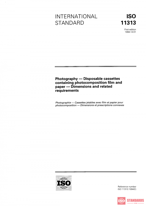 ISO 11313:1994 PDF