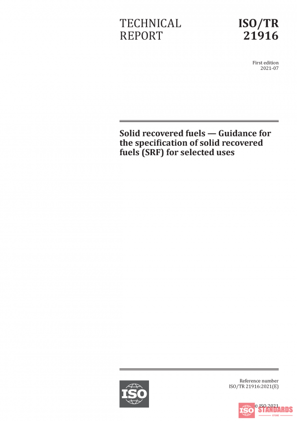 ISO/TR 21916:2021 PDF