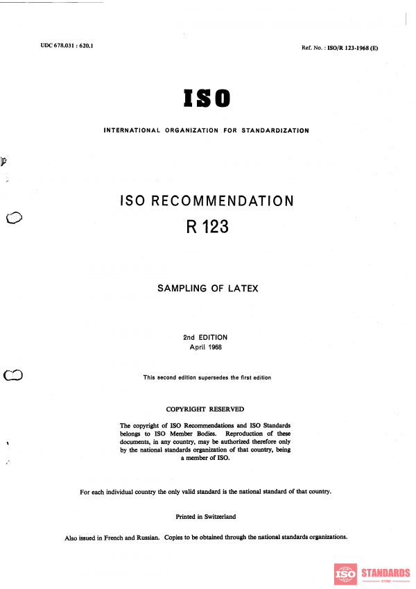 ISO/R 123:1968 PDF