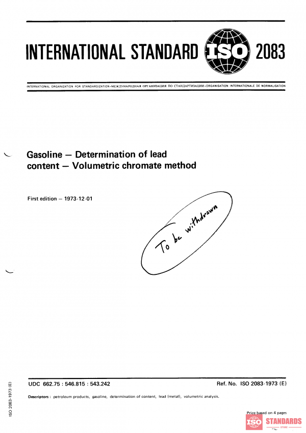 ISO 2083:1973 PDF