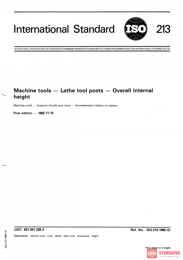 ISO 213:1982 PDF
