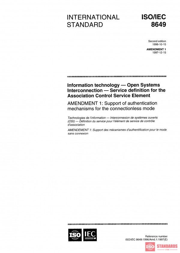 ISO/IEC 8649:1996/Amd 1:1997 PDF