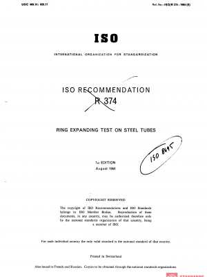 ISO/R 374:1964 PDF