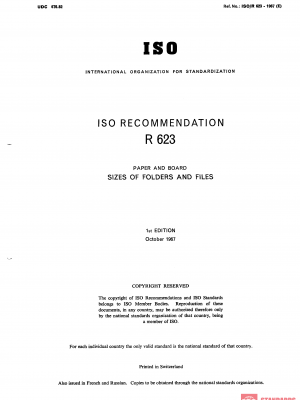 ISO/R 623:1967 PDF