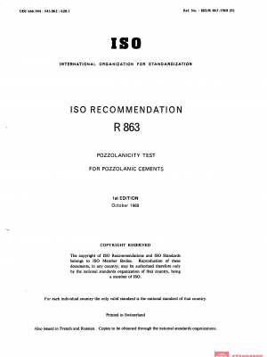 ISO/R 863:1968 PDF