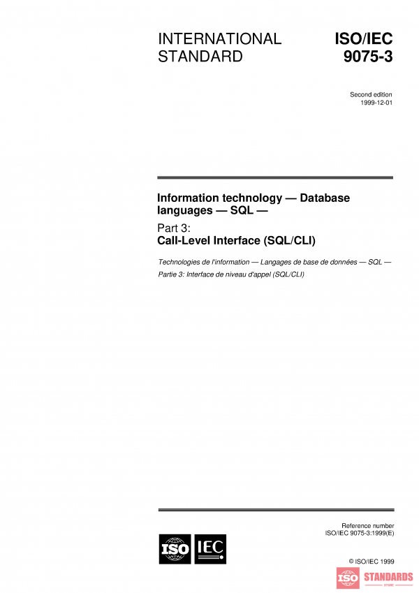 ISO/IEC 9075-3:1999 PDF