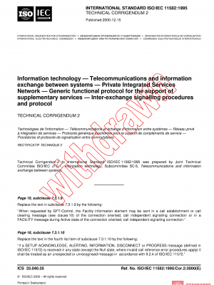 ISO/IEC 11582:1995/COR2:2000 PDF
