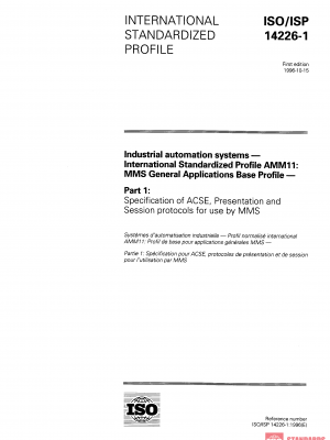 ISO/ISP 14226-1:1996 PDF