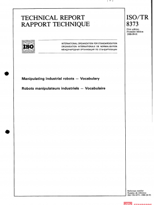 ISO/TR 8373:1988 PDF