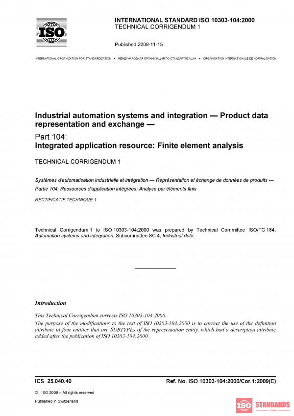 ISO 10303-104:2000/Cor 1:2009 PDF