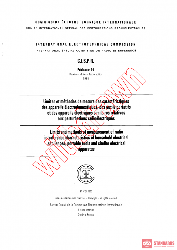 CISPR 14:1985 PDF