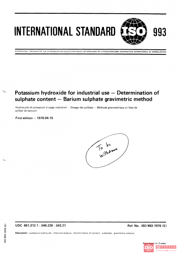 ISO 993:1976 PDF