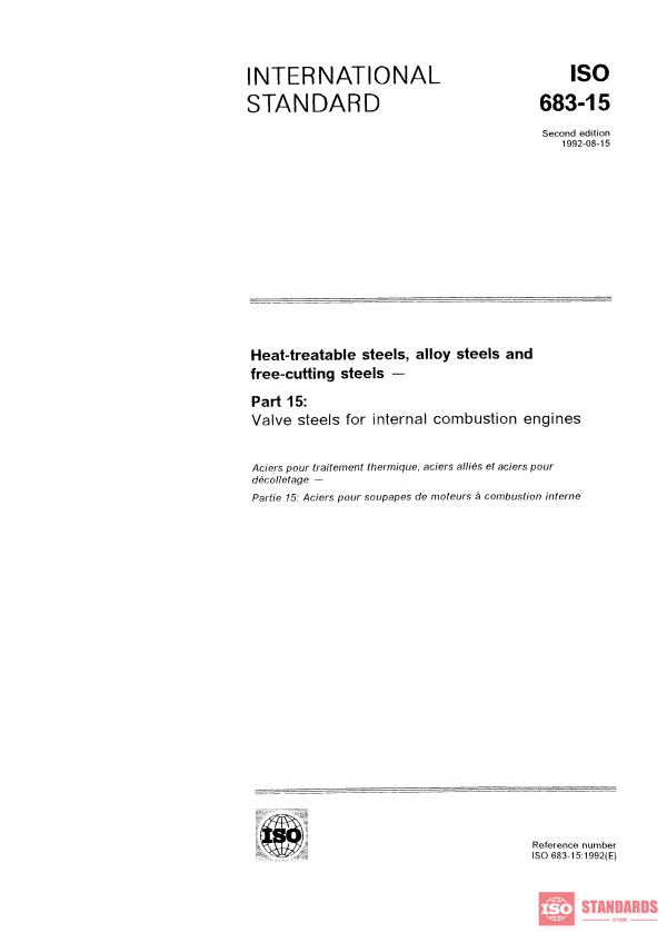 ISO 683-15:1992 PDF